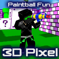 play Paintball Fun 3d Pixel
